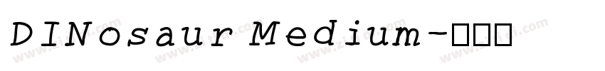DINosaur Medium字体转换